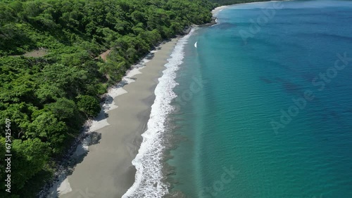 Done fly over tropical beach in Costa Rica photo