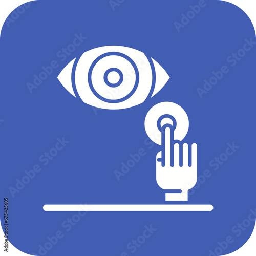 Semi Rigid Contact Lenses Line Icon
