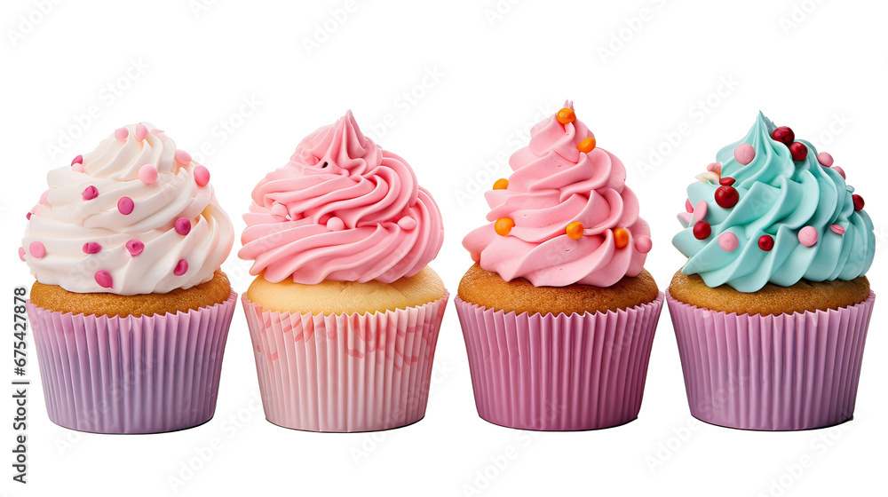 Colorful cupcakes Ai Generative