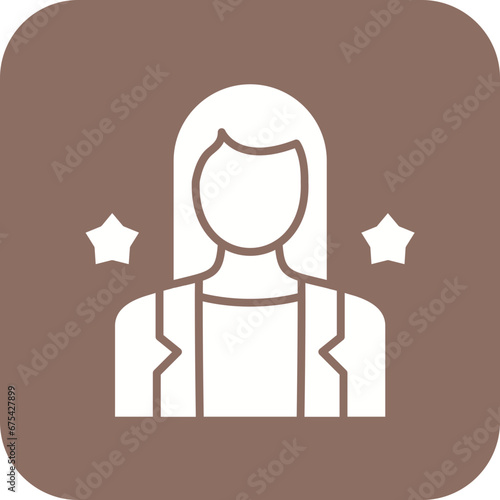 Actress Line Icon