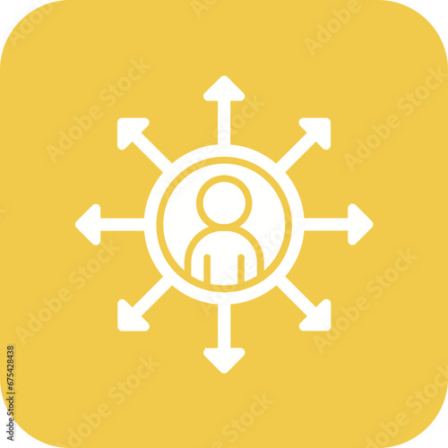 Outsourced Recruiters Line Icon