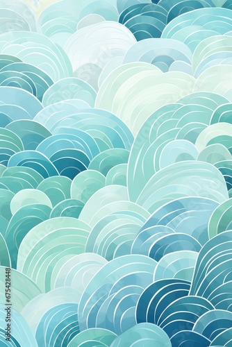 seamless pattern with clouds