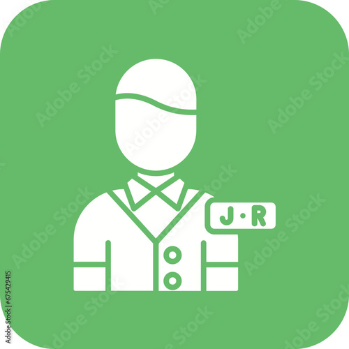 Junior Sales Rep Line Icon