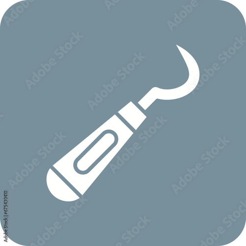 Dental Probe Line Color Icon