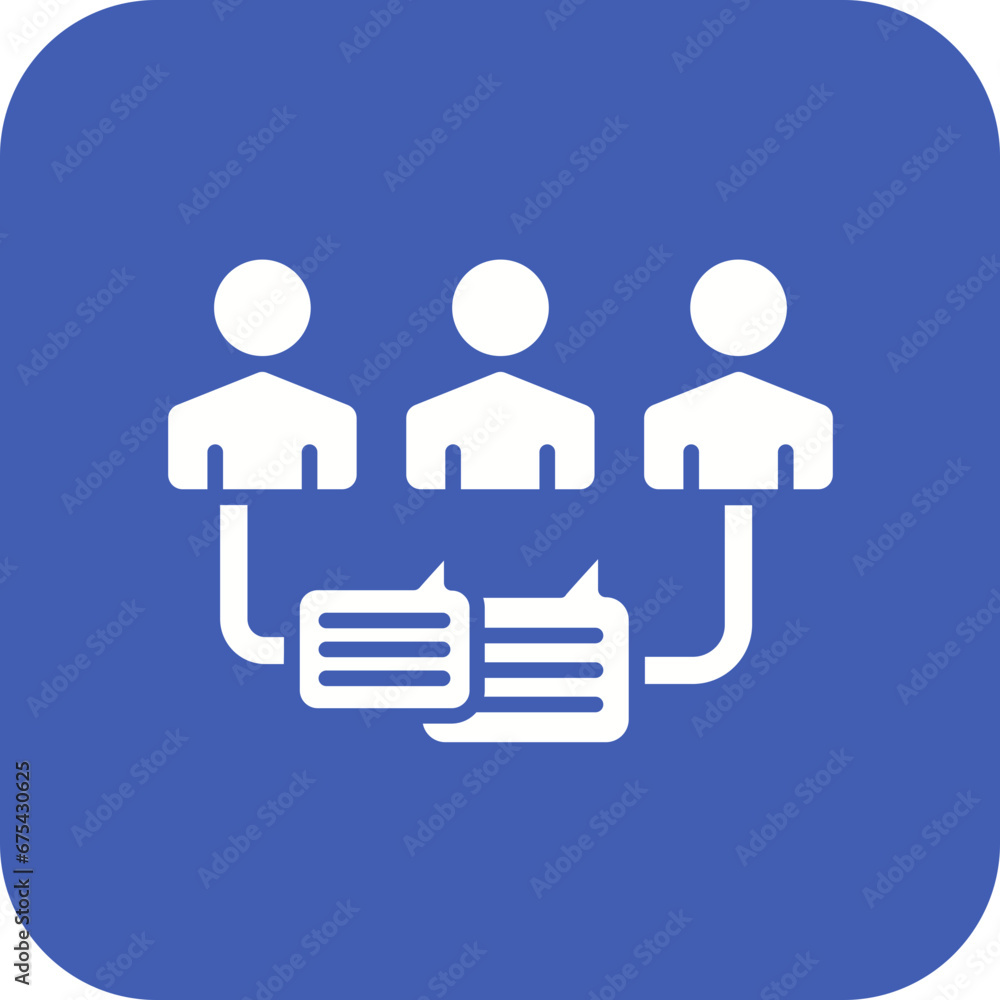 Engaging With Audience Line Icon Engaging With Audience Line Icon