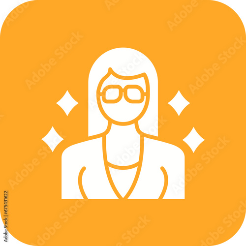 Female Celebrity Line Icon