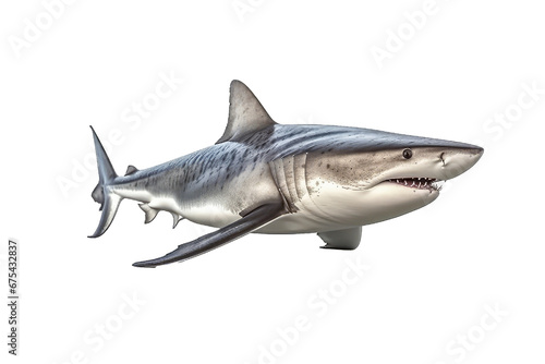 Shark isolated on transparent background. Concept of animals. © The Imaginary Stock