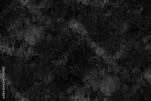 Balck old wall texture. Destroyed surface. 