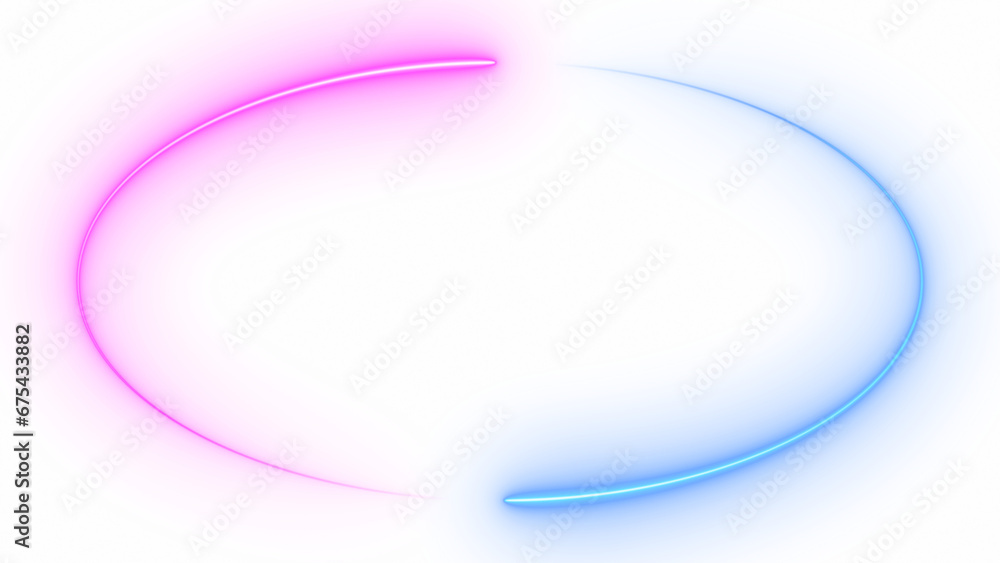 Abstract blue pink neon glowing circle frame, animated moving led light screen ring projection 3d rendering, empty space border presentation design background, futuristic laser line sprectrum backdrop Abstract blue pink neon glowing circle frame, animated moving led light screen ring projection 3d rendering, empty space border presentation design background, futuristic laser line sprectrum backdrop