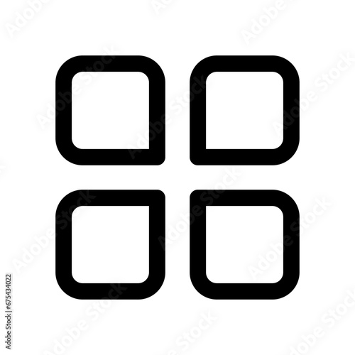 Versatile category icon vector isolated on white abckground