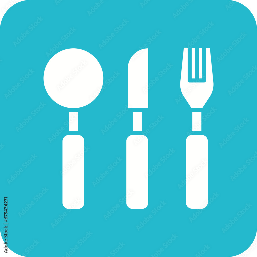 Cutlery Line Color Icon Cutlery Line Color Icon
