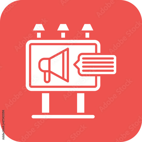 Advertising Sales Line Icon