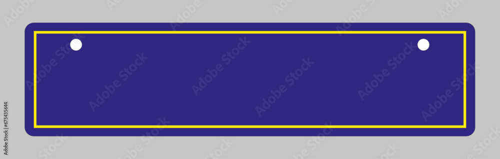 License plate of the USA Vehicle registration plates frame vector isolated. UK car number plate template License plate of the USA Vehicle registration plates frame vector isolated. UK car number plate template