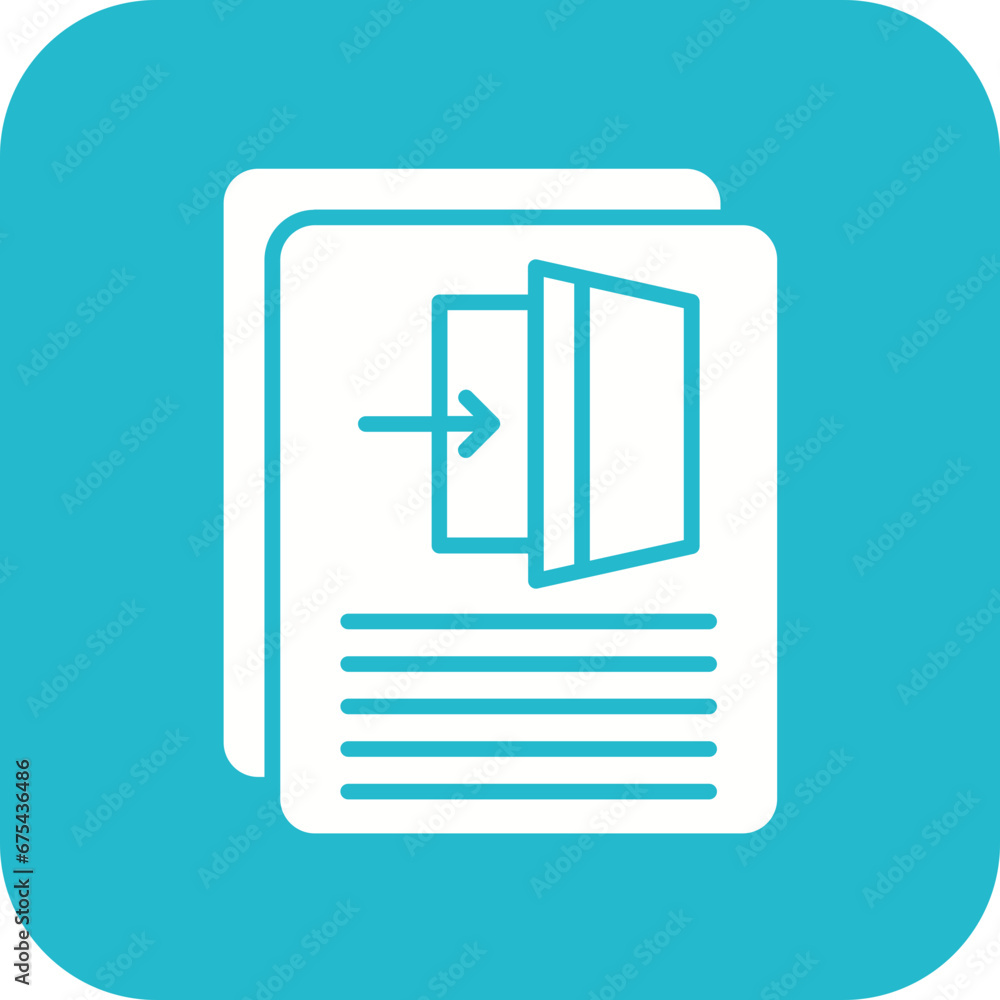 Resignation Letter Line Icon Resignation Letter Line Icon