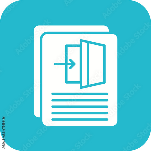 Resignation Letter Line Icon