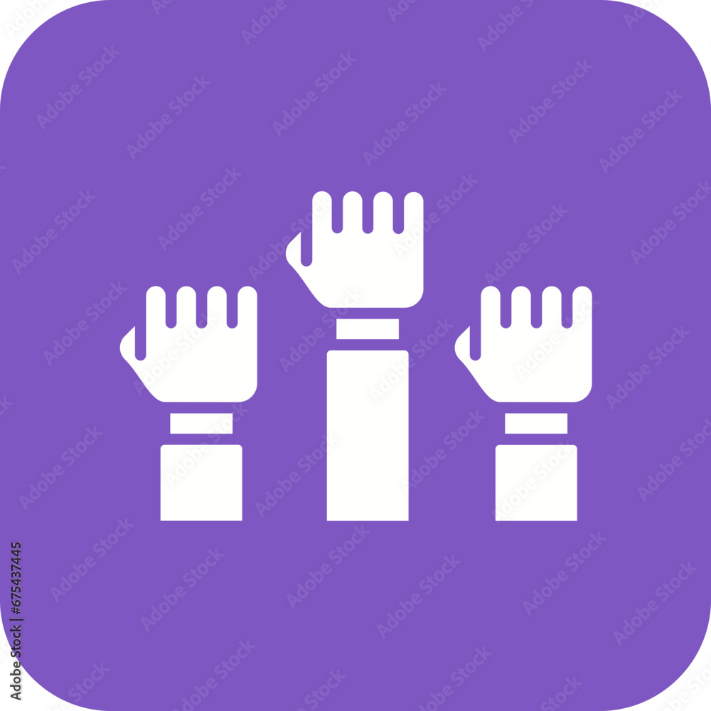 Protest Line Icon Protest Line Icon