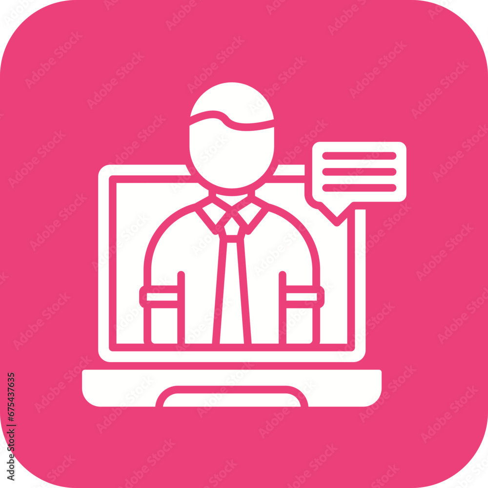 Teleconference Line Icon