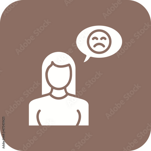 Dissatisfied Line Icon