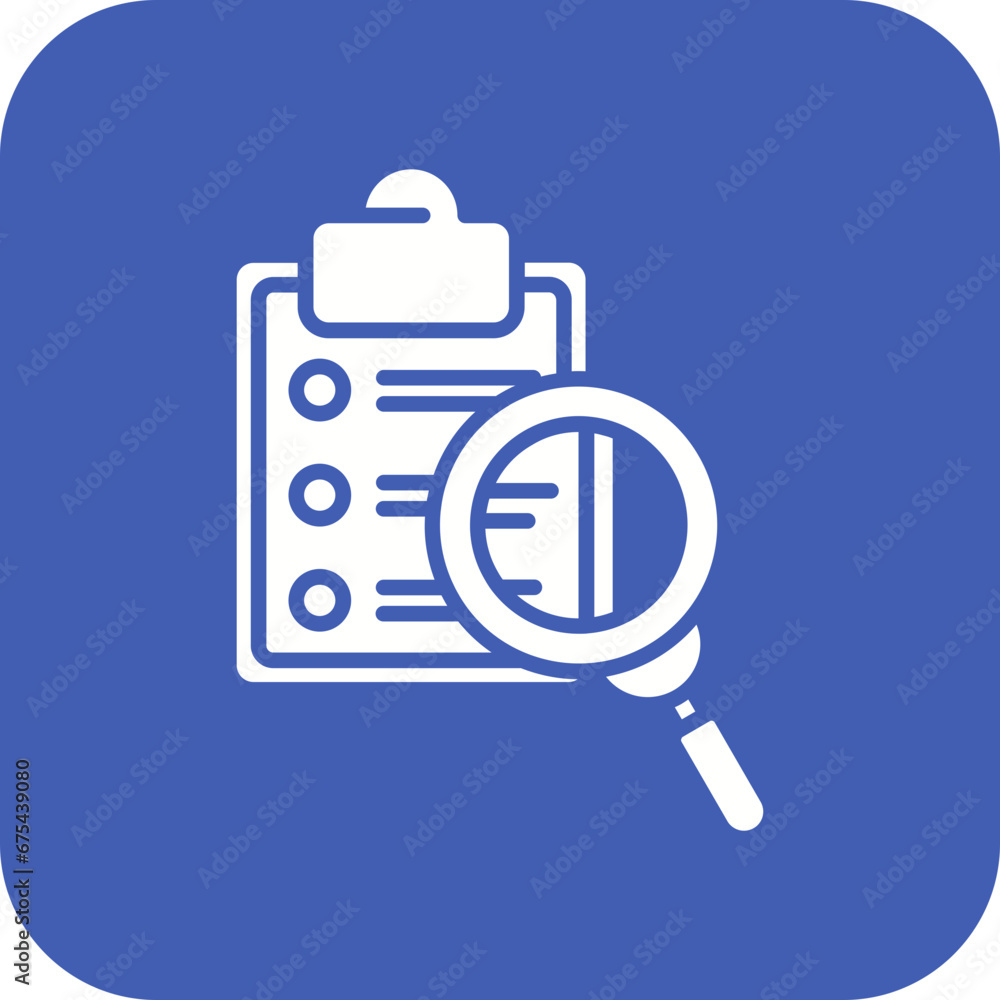 Survey Search Line Icon Survey Search Line Icon