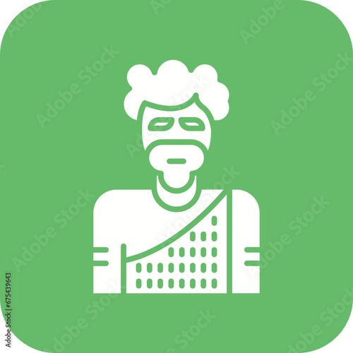 Neanderthal Man Line Icon
