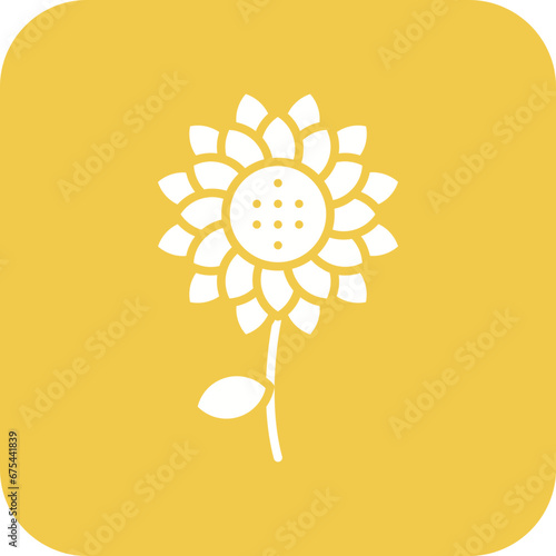 Sunflower Line Icon