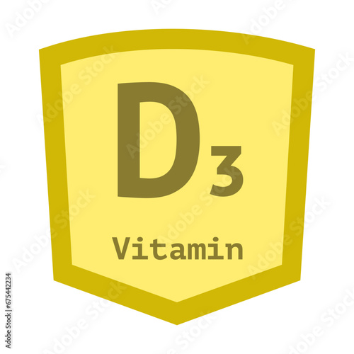 Vitamin D3 vector symbol isolated on white background 10 eps