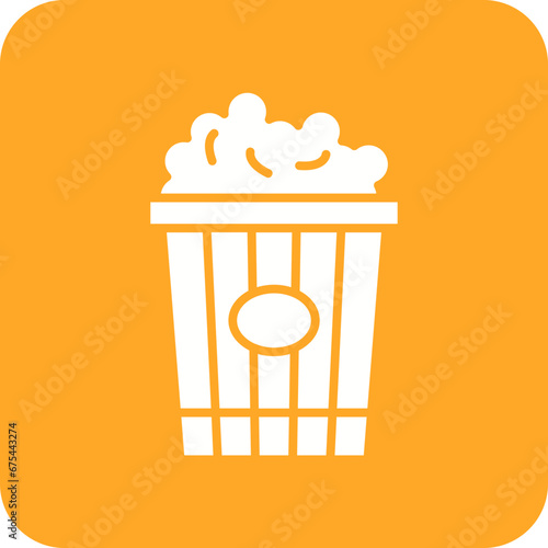 Popcorn Line Color Icon