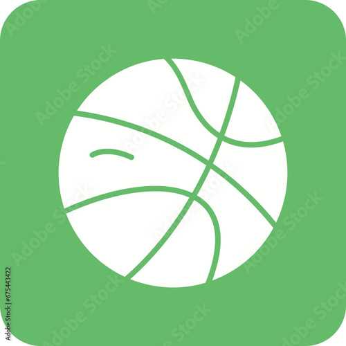 Basketball Line Color Icon
