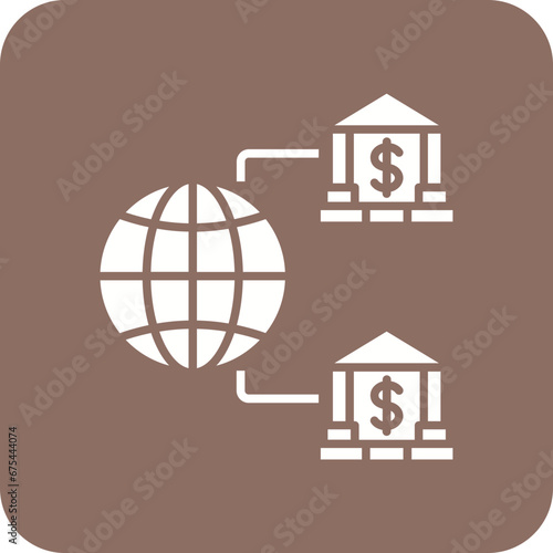 Internet Banking Line Color Icon