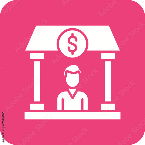Personal Banking Line Color Icon