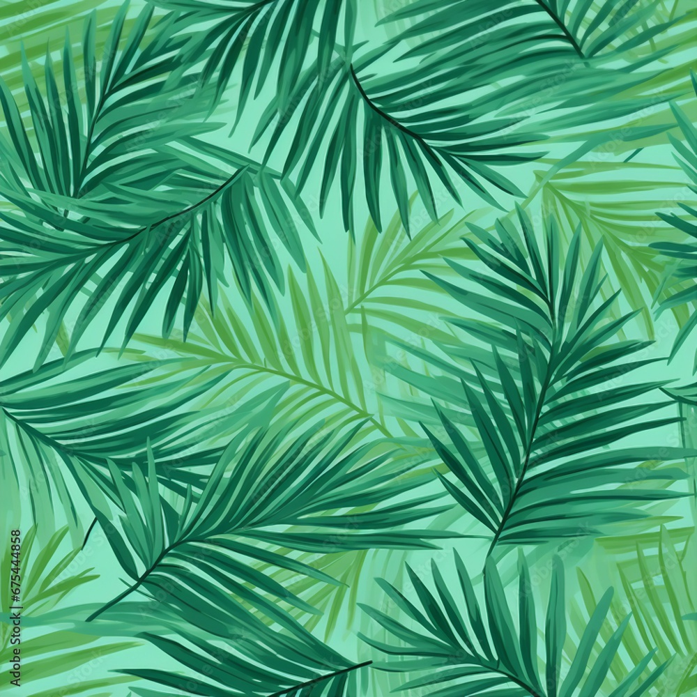 Tropical Palm Leaf Print Pattern Tropical Palm Leaf Print Pattern