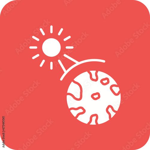 Greenhouse Effect Line Color Icon