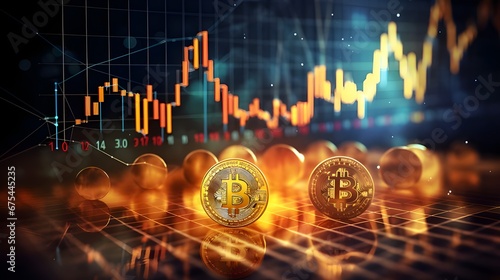 Bitcoin Investment Portfolio, Digital Currency Investment, BTC, Background Wallpaper Banner