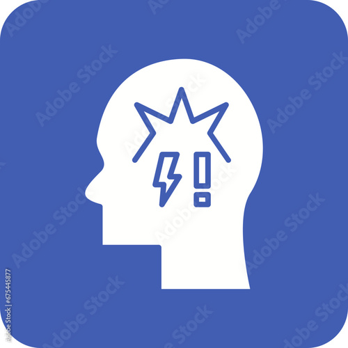 Panic Atack Line Color Icon