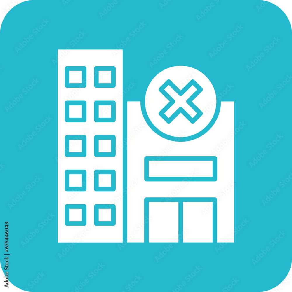 Booking Cancel Line Color Icon Booking Cancel Line Color Icon