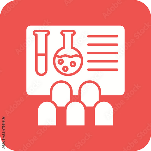 Chemistry Seminar Line Color Icon