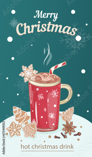 hot christmas drinks. Promotional, Advertising