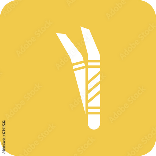 Tweezers Line Color Icon