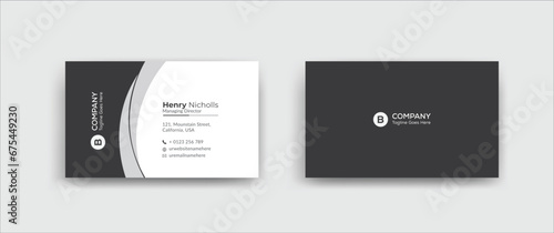Creative Corporate Business Card Design Template
