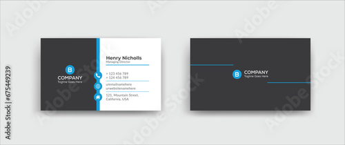 Creative Corporate Business Card Design Template
