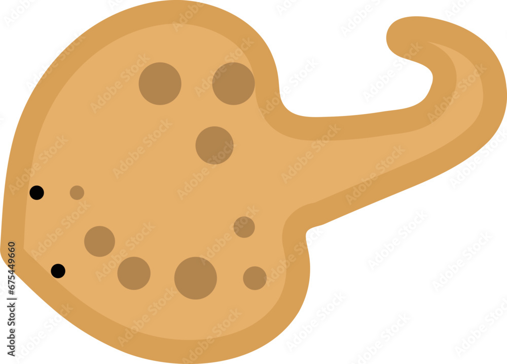 Fototapeta premium Starry handfish kid illustration