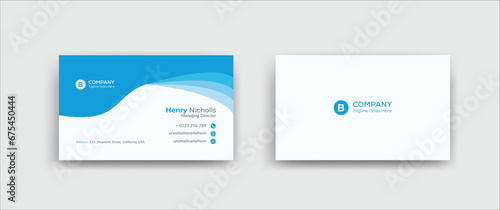 Creative Corporate Business Card Design Template 