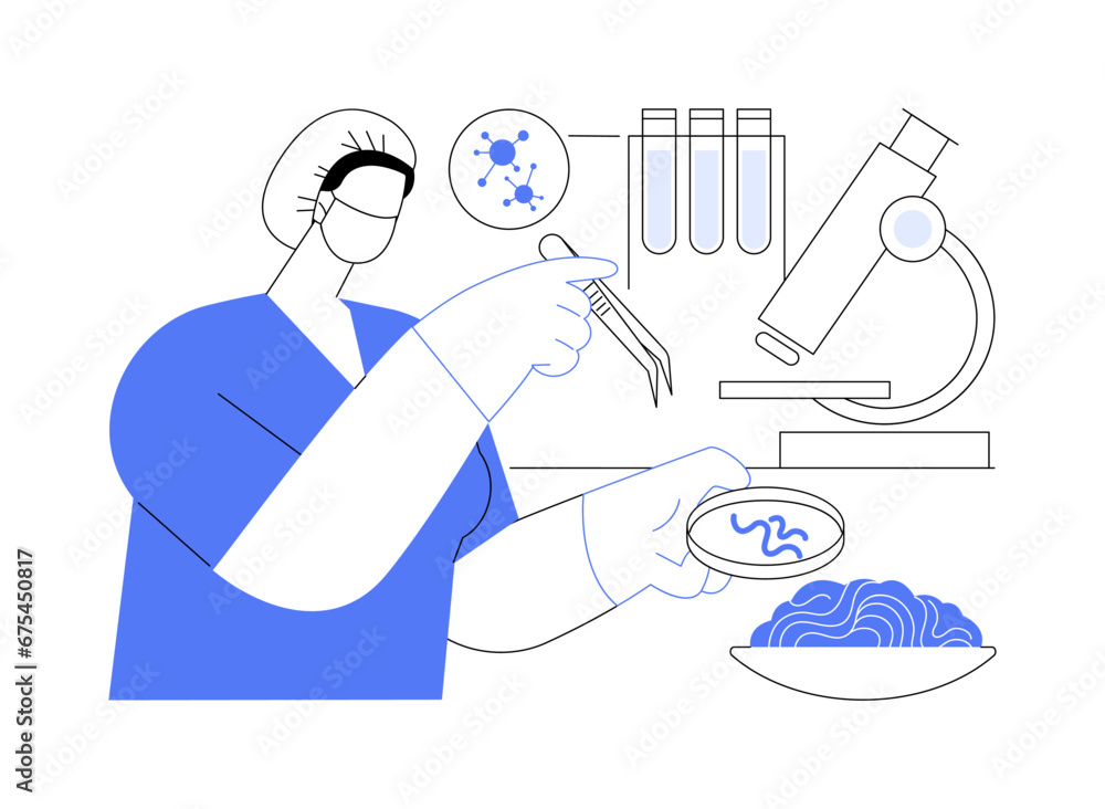 Surveillance of foodborne diseases abstract concept vector illustration. Surveillance of foodborne diseases abstract concept vector illustration.