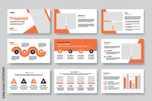 Creative business PowerPoint presentation slides template. Use for modern keynote presentation background, brochure layout, website slider, annual report, company profile
