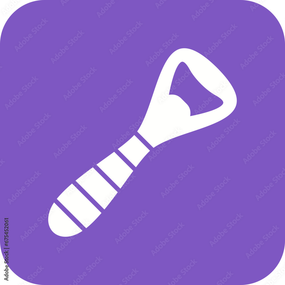 Bottle Opener Line Color Icon Bottle Opener Line Color Icon