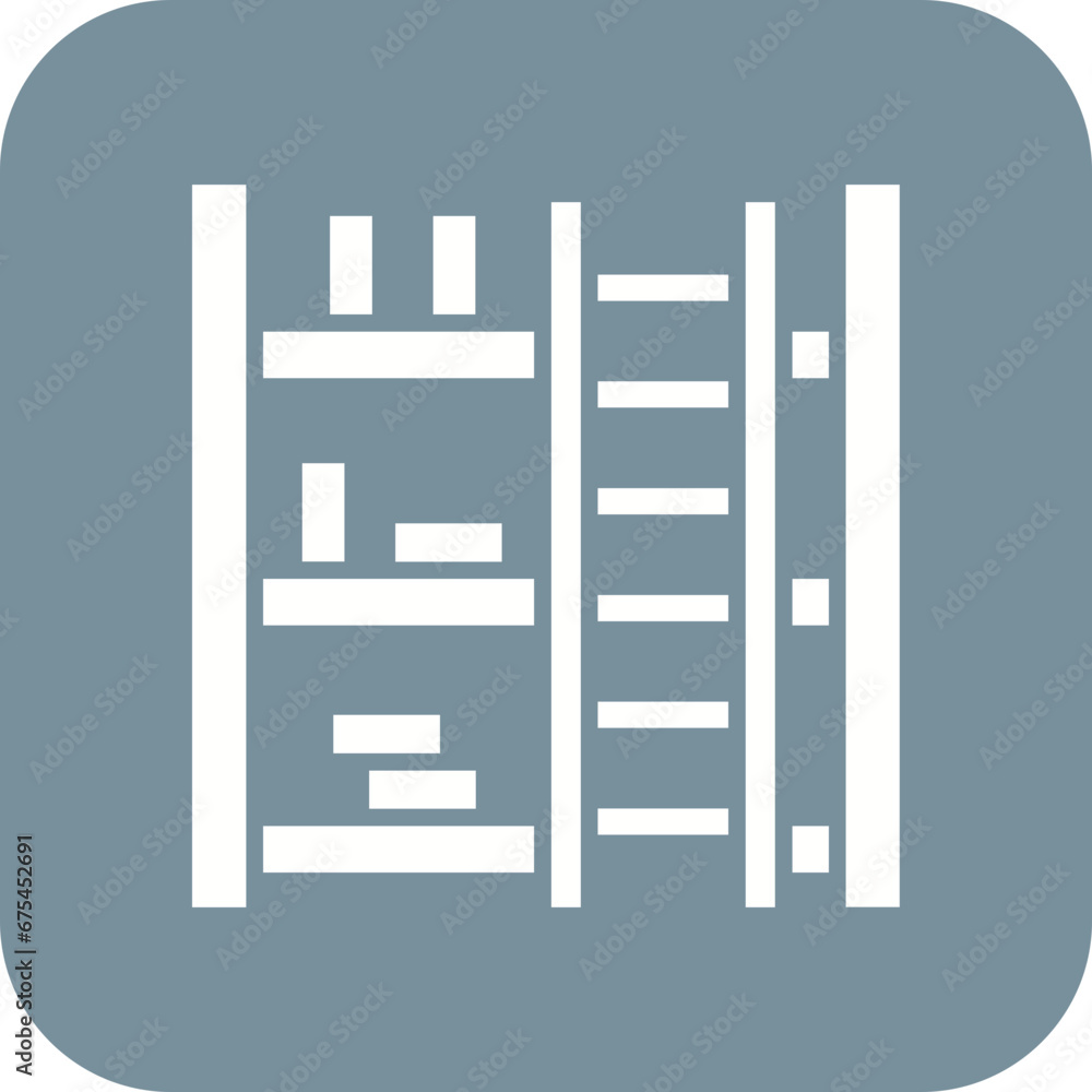 Library Ladder Line Color Icon