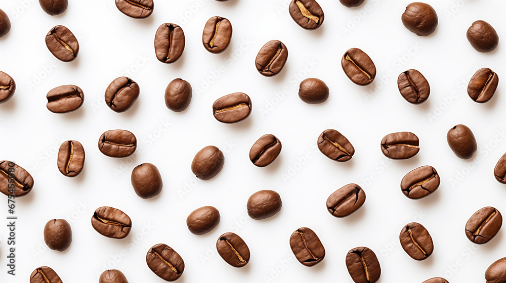 Coffee Beans on Isolated White Background Coffee Beans on Isolated White Background