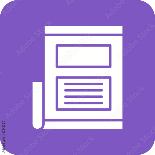 News Banner Line Color Icon