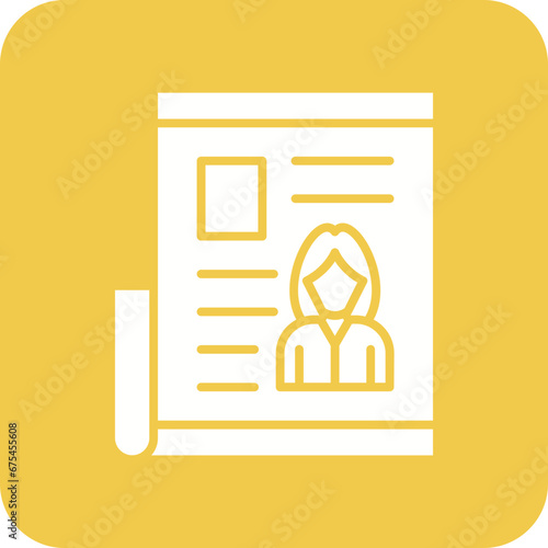 Tabloid Line Color Icon