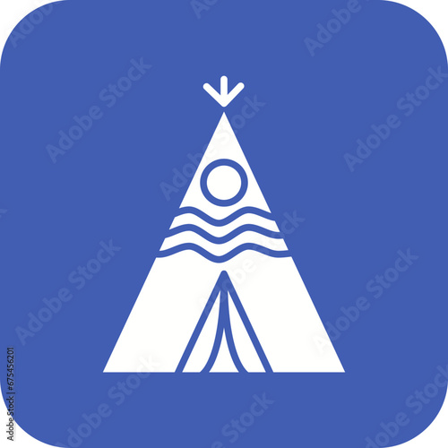 Wigwam Line Color Icon